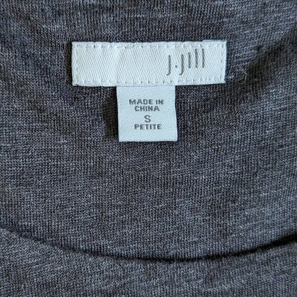 J Jill Linen Tank Midi Dress Black Sleeveless Pockets Womens Small Petite Summer - Picture 3 of 4